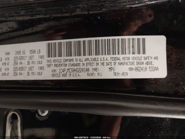 2017 JEEP CHEROKEE 1C4PJMCS0HD220100 Photo 8