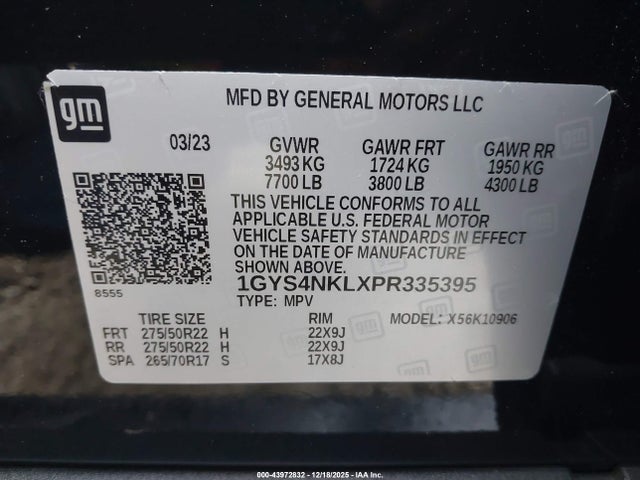 2023 CADILLAC ESCALADE ESV 1GYS4NKLXPR335395 Photo 8