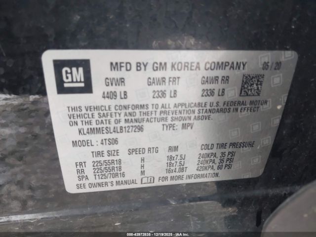 2020 BUICK ENCORE GX KL4MMESL4LB127296 Photo 8