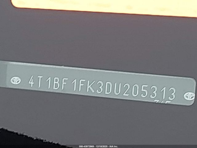 2013 TOYOTA CAMRY 4T1BF1FK3DU205313 Photo 8