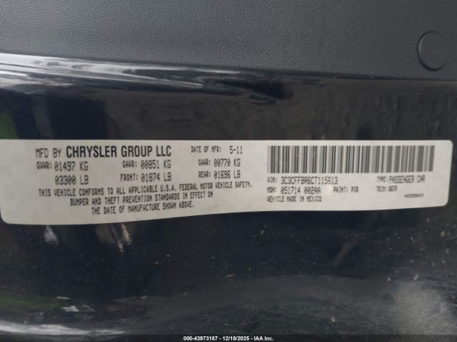 2012 FIAT 500 3C3CFFBR6CT115613 Photo 8