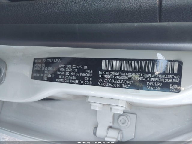 Jeep Renegade Altitude Fwd 2018 ZACCJABB2JPJ09437 Image 9