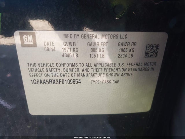 2015 CADILLAC ATS 1G6AA5RX3F0109854 Photo 8