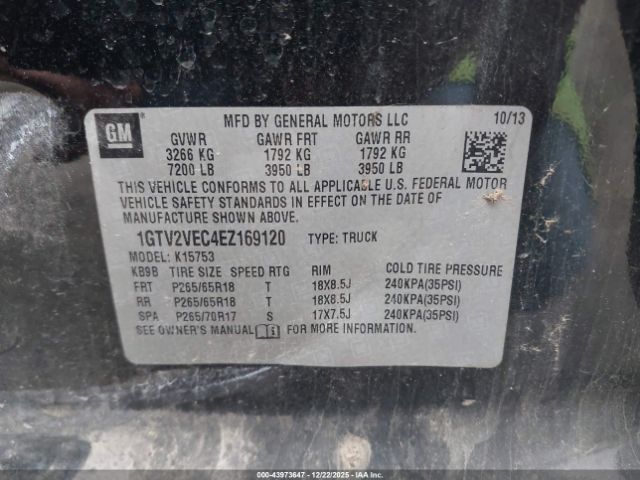 2014 GMC SIERRA 1500 1GTV2VEC4EZ169120 Photo 8