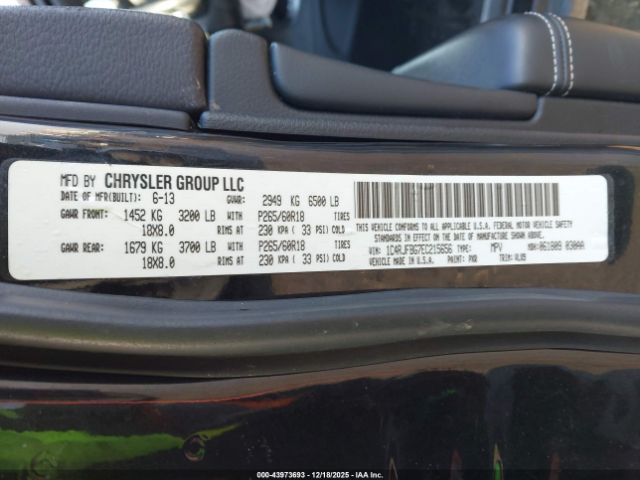 2014 JEEP GRAND CHEROKEE 1C4RJFBG7EC215656 Photo 8