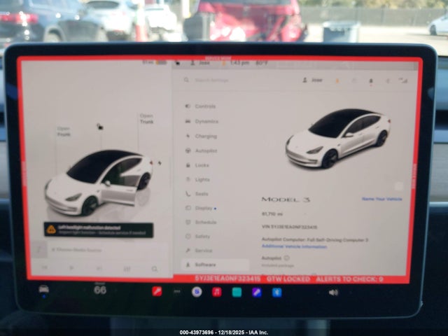2022 TESLA MODEL 3 5YJ3E1EA0NF323415 Photo 6