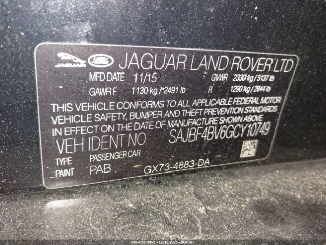 2016 JAGUAR XF SAJBF4BV6GCY10749 Photo 8