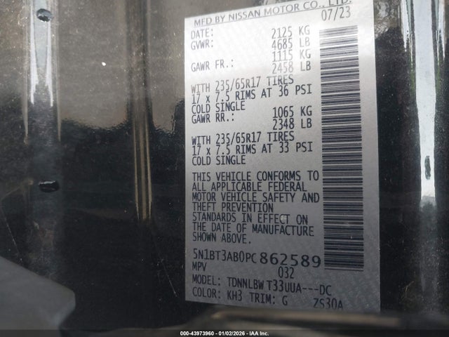 Nissan Rogue S Intelligent Awd 2023 5N1BT3AB0PC862589 Image 9