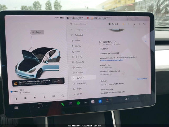 2020 TESLA MODEL 3 5YJ3E1EAXLF599100 Photo 6