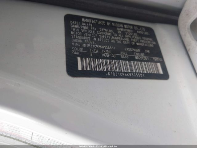 2019 NISSAN ROGUE SPORT JN1BJ1CR8KW335581 Photo 8