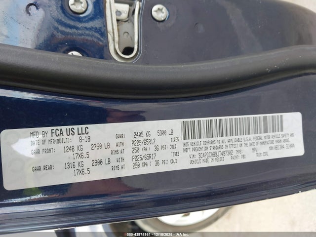 2018 DODGE JOURNEY 3C4PDCAB9JT497302 Photo 8