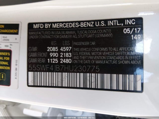 2017 MERCEDES-BENZ C 300 55SWF4JB7HU230775 Photo 8