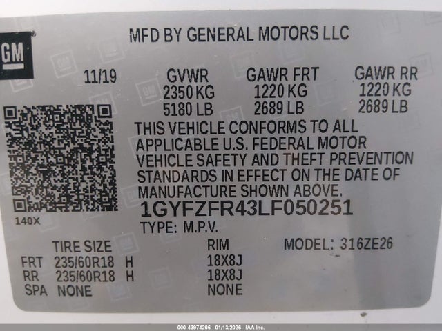2020 CADILLAC XT4 1GYFZFR43LF050251 Photo 8