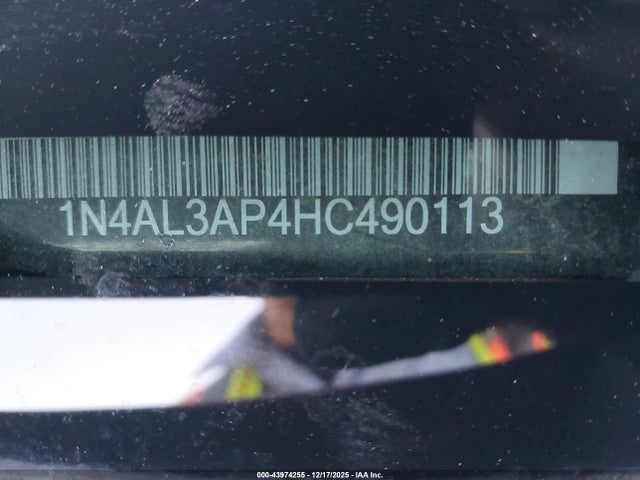 Продаж на аукціоні авто 2017 Nissan Altima 2.5 Sv, vin: 1N4AL3AP4HC490113, номер лоту: 43974255