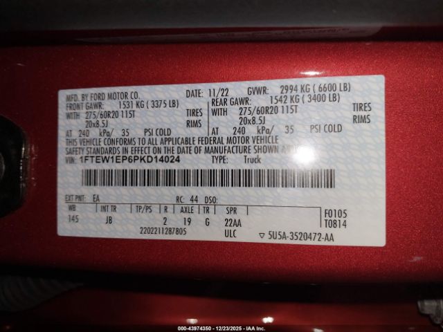 2023 FORD F-150 1FTEW1EP6PKD14024 Photo 8