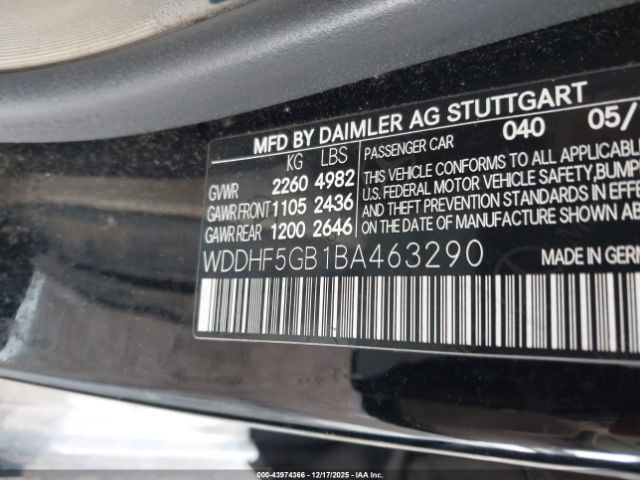 2011 MERCEDES-BENZ E 350 WDDHF5GB1BA463290 Photo 8