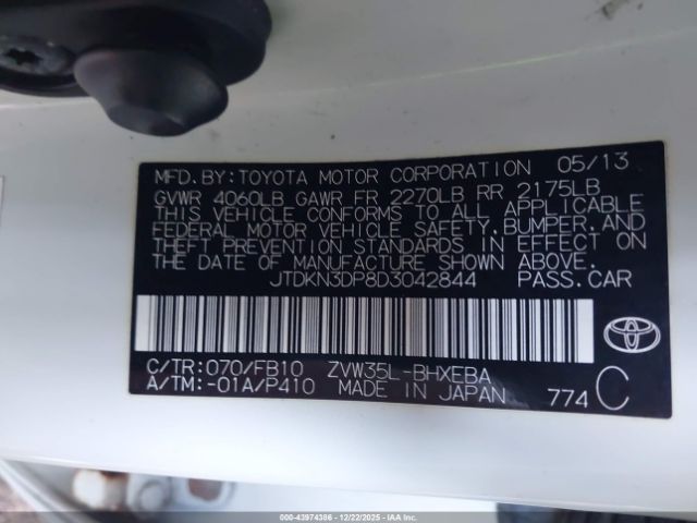 2013 TOYOTA PRIUS PLUG-IN JTDKN3DP8D3042844 Photo 8