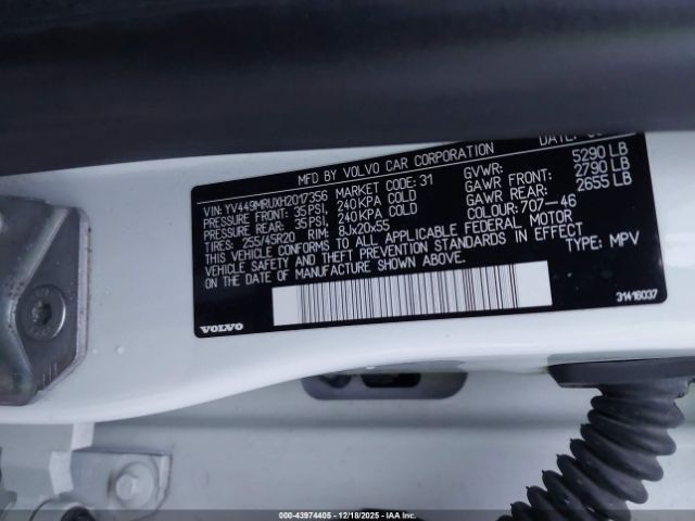 2017 VOLVO XC60 YV449MRUXH2017356 Photo 8