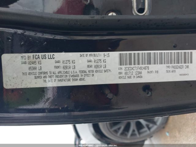 2015 DODGE CHARGER 2C3CDXCT1FH914878 Photo 8