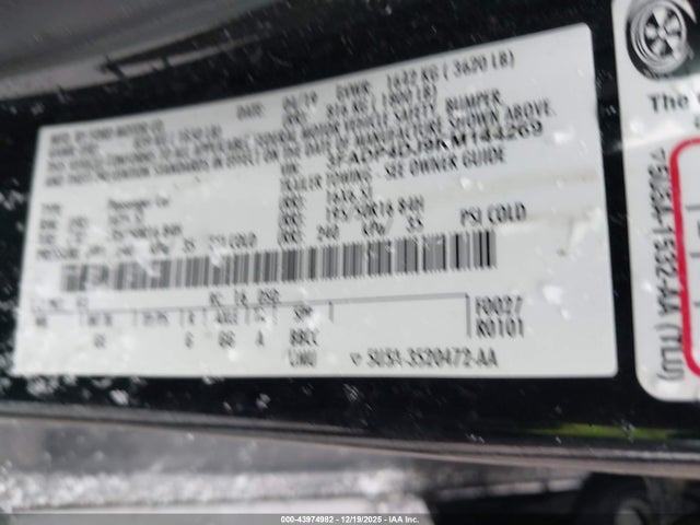 2019 FORD FIESTA 3FADP4DJ9KM144269 Photo 8