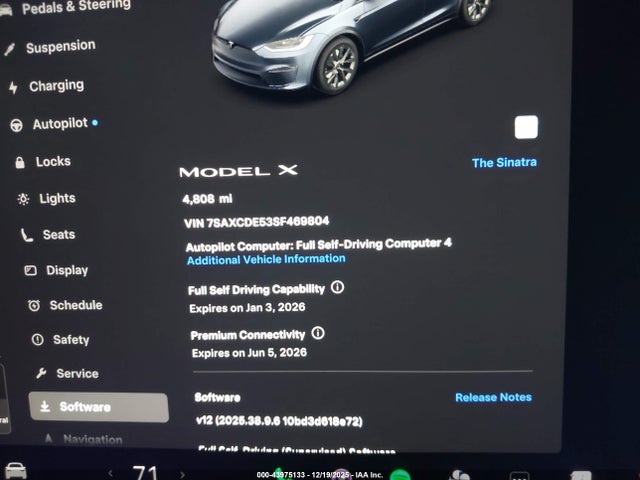 2025 TESLA MODEL X 7SAXCDE53SF469804 Photo 6