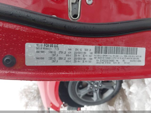 2019 DODGE JOURNEY 3C4PDDGG6KT848855 Photo 8