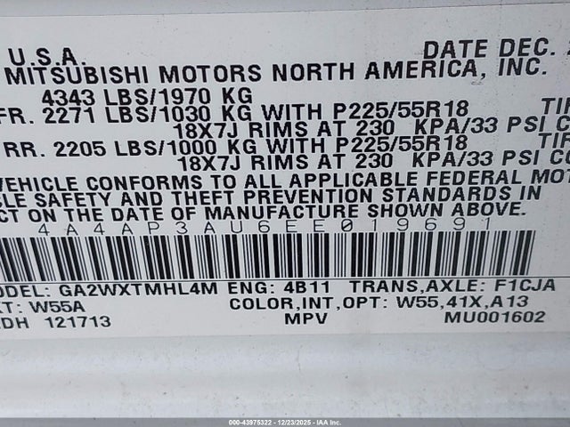 2014 MITSUBISHI OUTLANDER SPORT 4A4AP3AU6EE019691 Photo 8