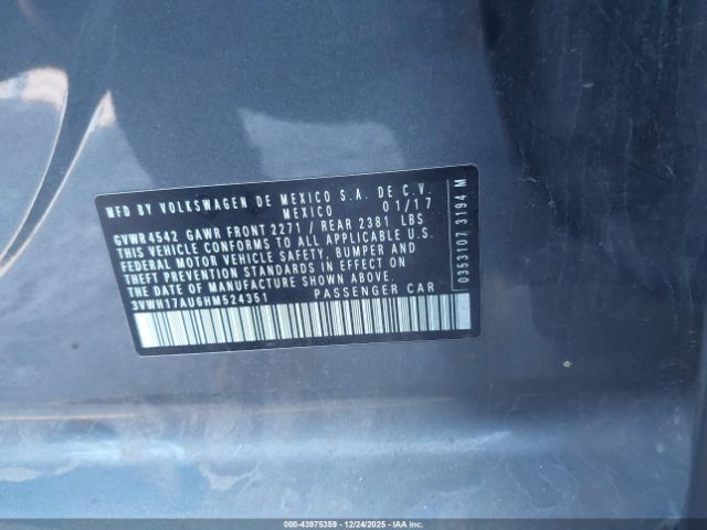 2017 VOLKSWAGEN GOLF ALLTRACK 3VWH17AU6HM524351 Photo 8