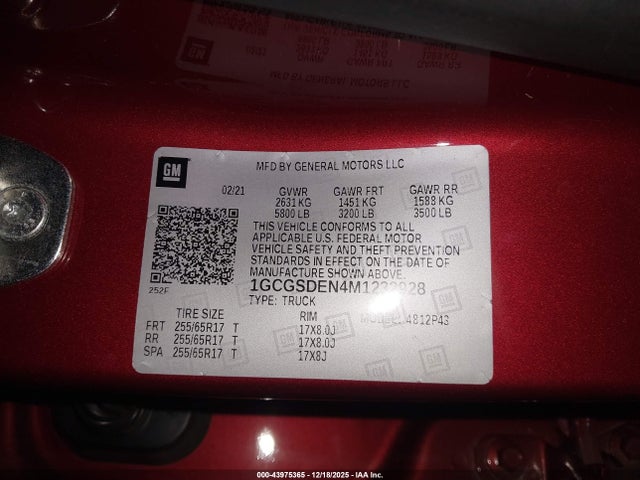1GCGSDEN4M1232928 Chevrolet Colorado 2wd Short Box Z71