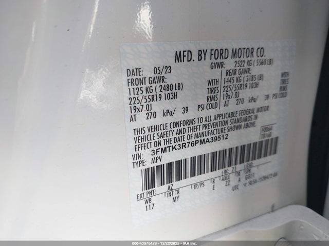 Ford Mustang Mach-e Premium 2023 3FMTK3R76PMA39512 Image 9