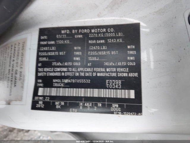 2011 FORD TRANSIT CONNECT NM0LS6BN7BT055532 Photo 8