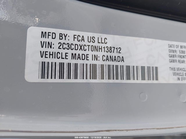Dodge CHARGER R/T 2022 2C3CDXCT0NH138712 Image 9