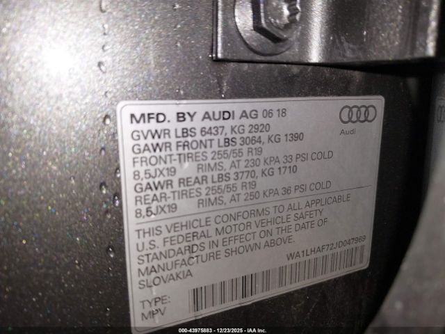 2018 AUDI Q7 WA1LHAF72JD047969 Photo 8