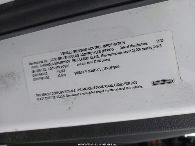 Freightliner New Cascadia 116 2021 3AKBHSDV0MSMP1800 Image 13