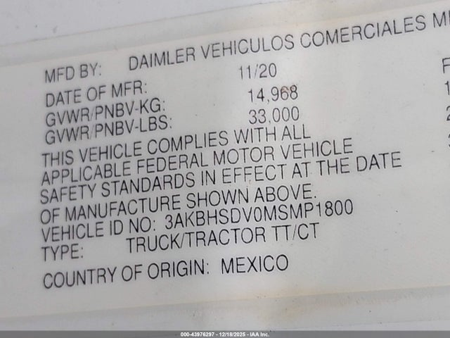 Freightliner New Cascadia 116 2021 3AKBHSDV0MSMP1800 Image 8