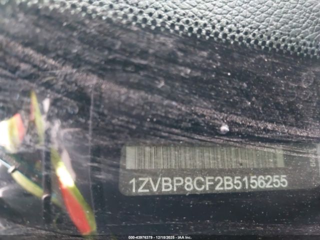 2011 FORD MUSTANG 1ZVBP8CF2B5156255 Photo 8