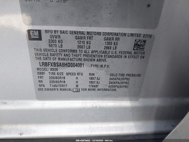 Buick Envision Essence 2017 LRBFXBSA8HD004081 Image 9