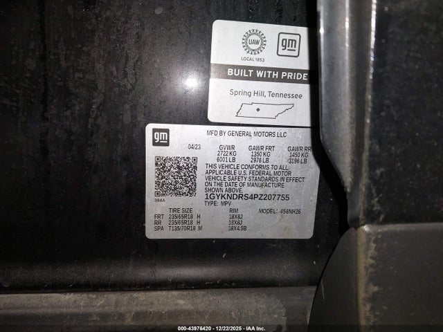 2023 CADILLAC XT5 1GYKNDRS4PZ207755 Photo 8