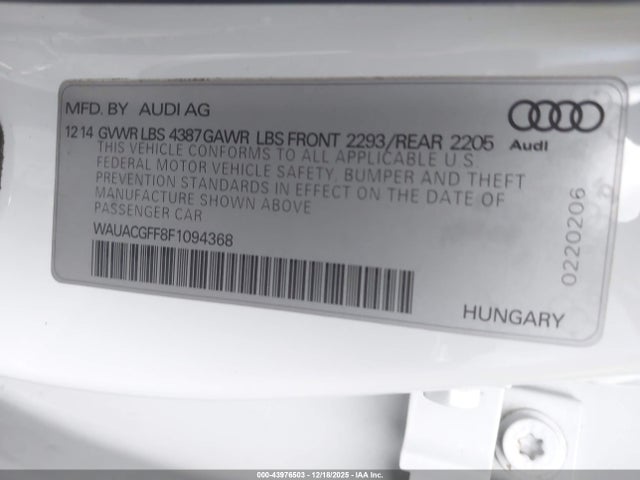 2015 AUDI A3 WAUACGFF8F1094368 Photo 8