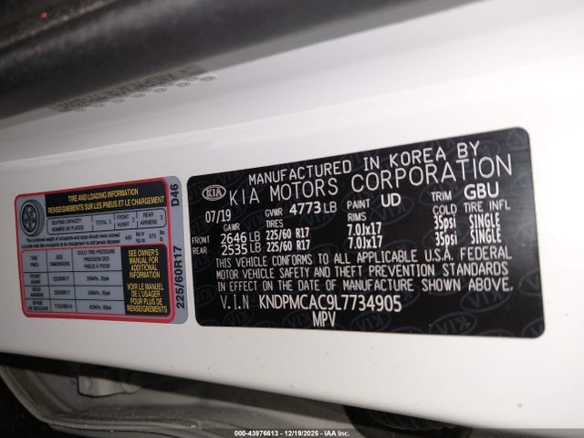 KIA Sportage Lx 2020 KNDPMCAC9L7734905 Image 9