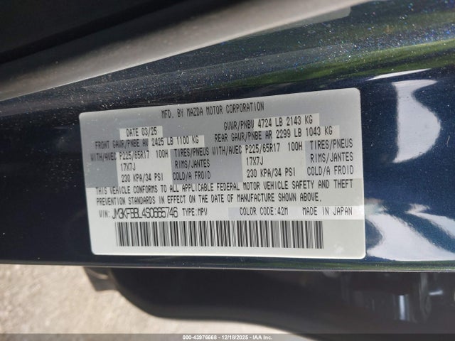 Mazda Cx-5 2.5 S Select 2025 JM3KFBBL4S0665746 Image 9