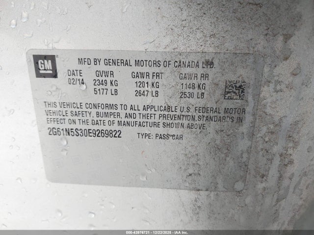 2014 CADILLAC XTS 2G61N5S30E9269822 Photo 8