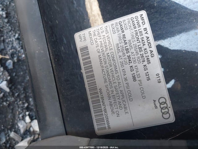 WA1BNAFY6K2056846 Audi Q5 45 Premium
