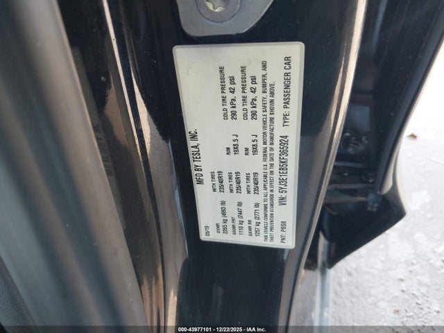 2019 TESLA MODEL 3 5YJ3E1EB5KF365924 Photo 8