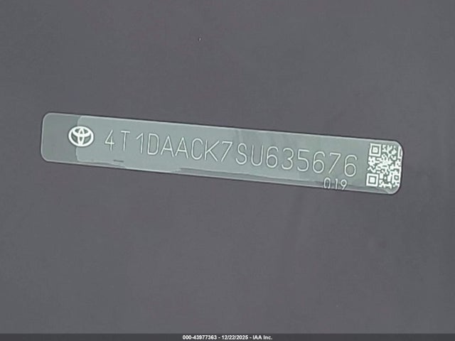 4T1DAACK7SU635676 Toyota CAMRY SE
