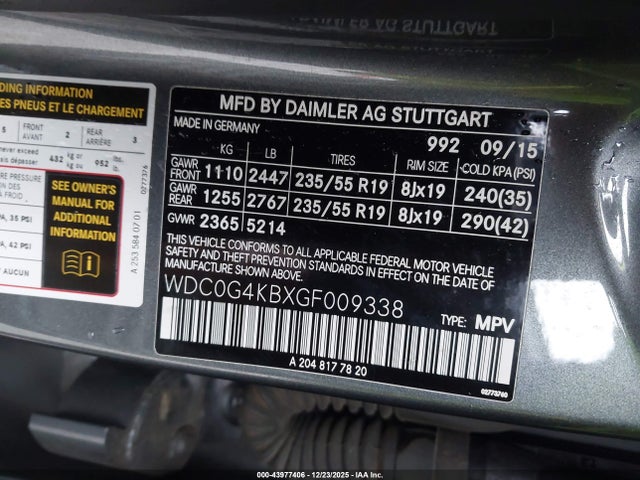 2016 MERCEDES-BENZ GLC 300 WDC0G4KBXGF009338 Photo 8