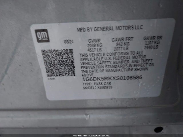 2025 CADILLAC CT4 1G6DK5RKXS0106586 Photo 8