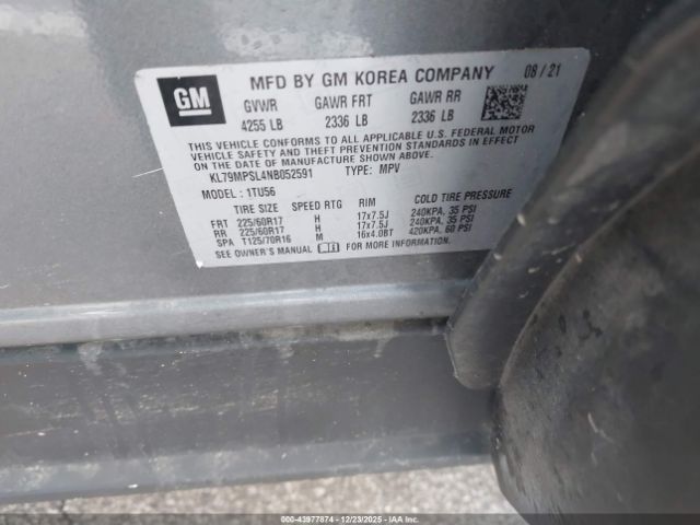 2022 CHEVROLET TRAILBLAZER KL79MPSL4NB052591 Photo 8