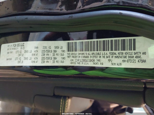 2016 JEEP CHEROKEE 1C4PJLDB8GW116434 Photo 8