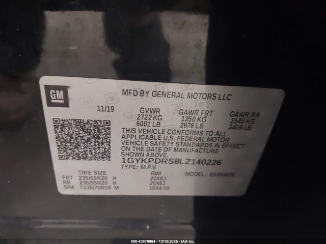 2020 CADILLAC XT6 1GYKPDRS8LZ140226 Photo 8